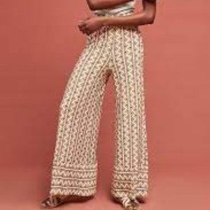 Anthropologie Farm Rio Wide Leg Pants